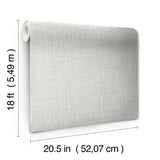 York Lansdowne Grey Peel & Stick Wallpaper