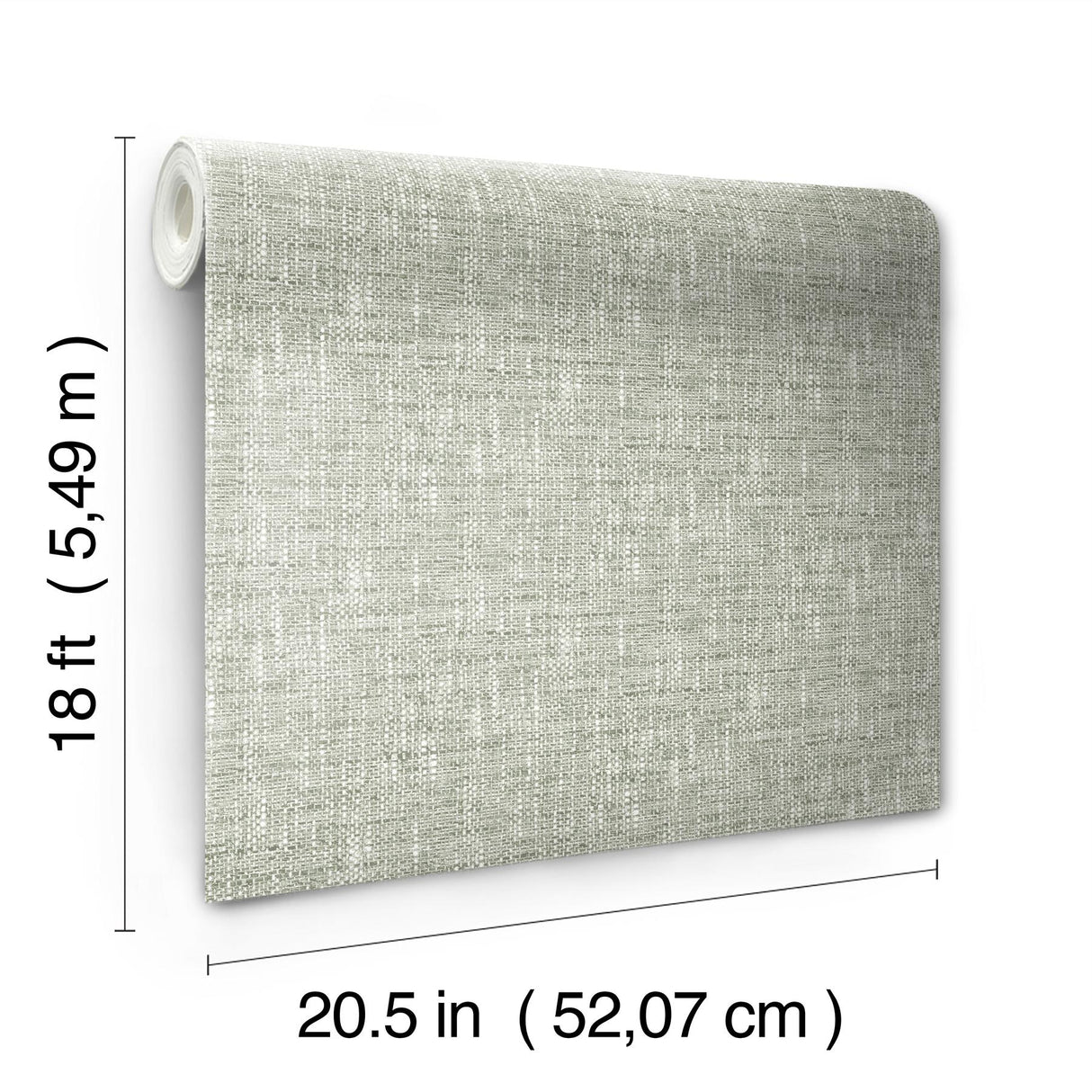 York Poplin Sage Peel & Stick Wallpaper