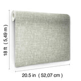 York Poplin Sage Peel & Stick Wallpaper