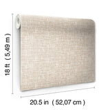 York Poplin Tan Peel & Stick Wallpaper