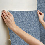 York Ashland Navy Peel & Stick Wallpaper