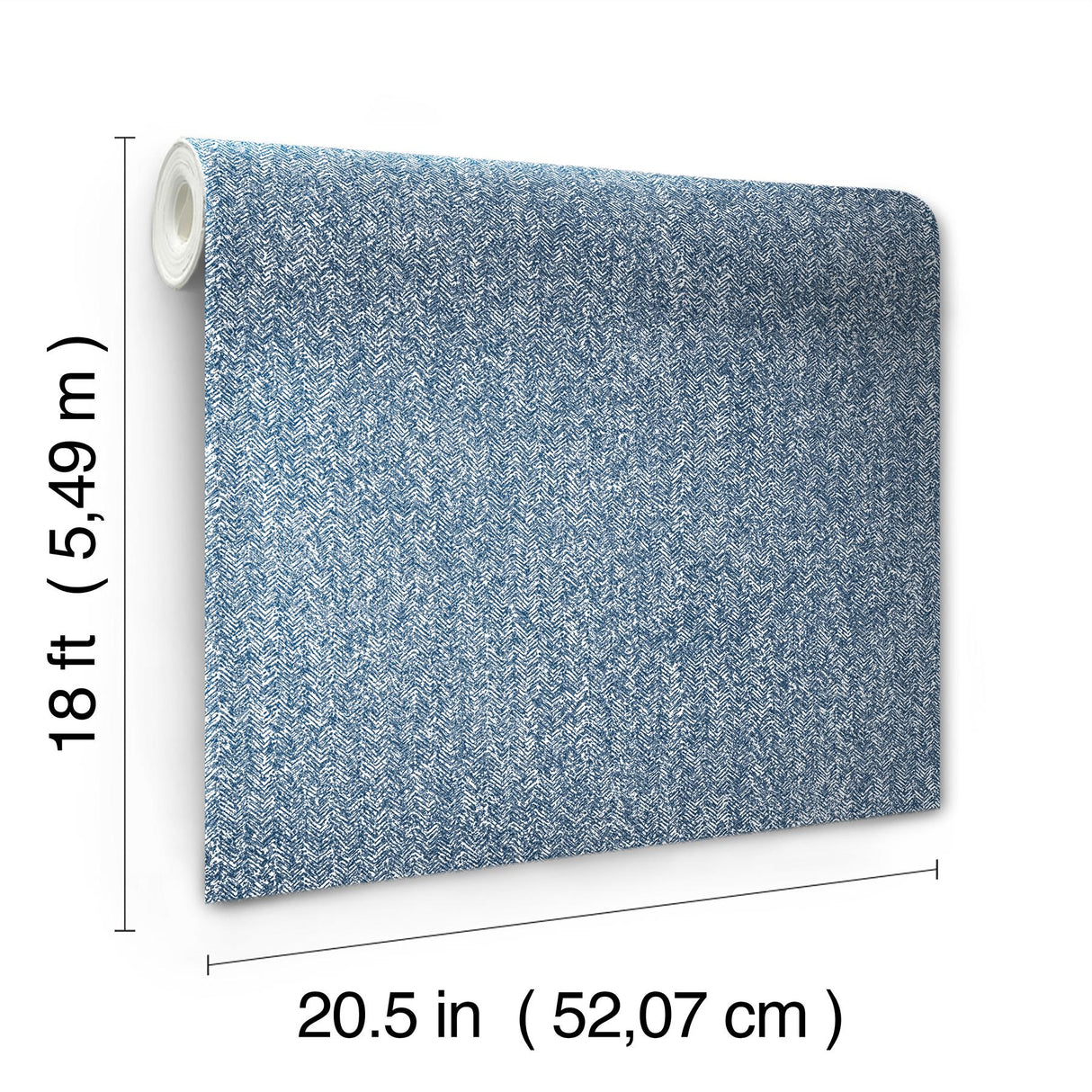 York Ashland Navy Peel & Stick Wallpaper