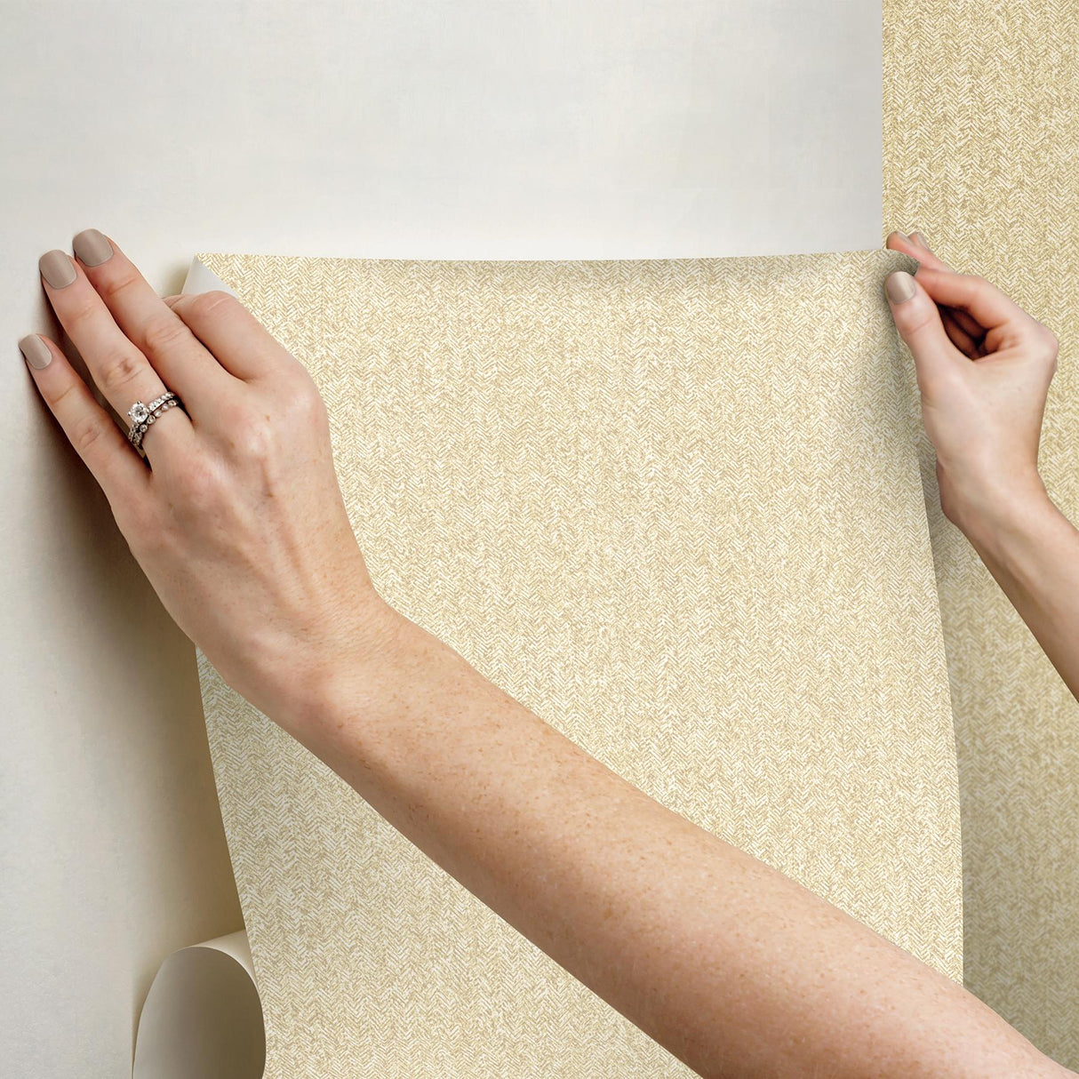 York Ashland Yellow Peel & Stick Wallpaper