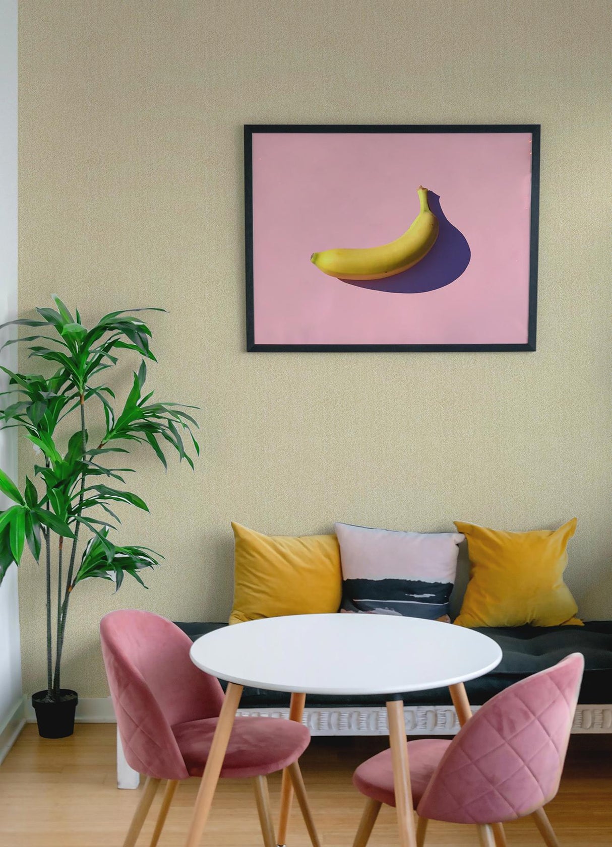 York Ashland Yellow Peel & Stick Wallpaper