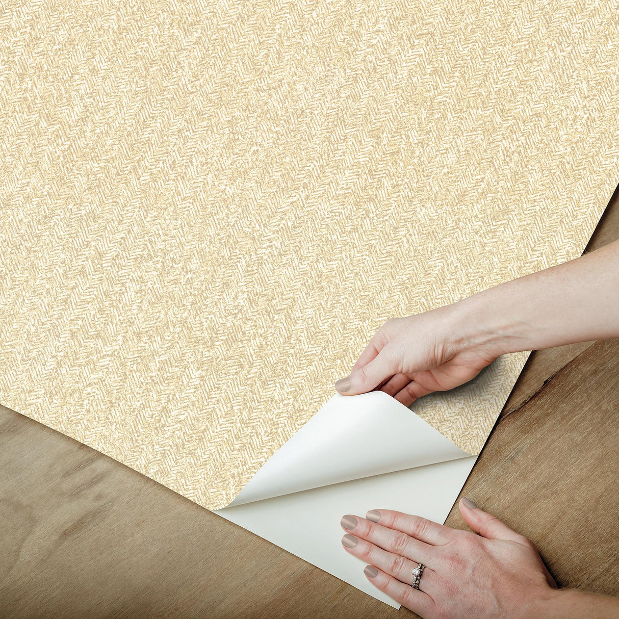 York Ashland Yellow Peel & Stick Wallpaper