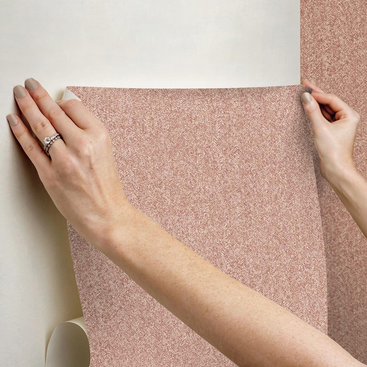 York Ashland Terracotta Peel & Stick Wallpaper