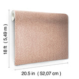 York Ashland Terracotta Peel & Stick Wallpaper