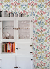 York Meadow Song Pink Peel & Stick Wallpaper