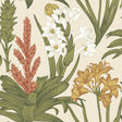 York Blooming Villa Linen & Olive Peel & Stick Wallpaper