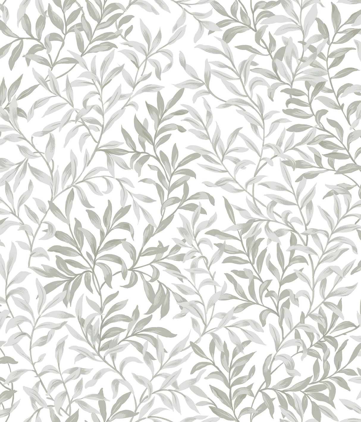 York Terrace Vines Sea Salt Grey Peel & Stick Wallpaper