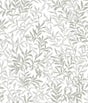 York Terrace Vines Sea Salt Grey Peel & Stick Wallpaper