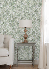 York Terrace Vines Herb Green Peel & Stick Wallpaper