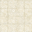 York Provincial Tile Cream Peel & Stick Wallpaper