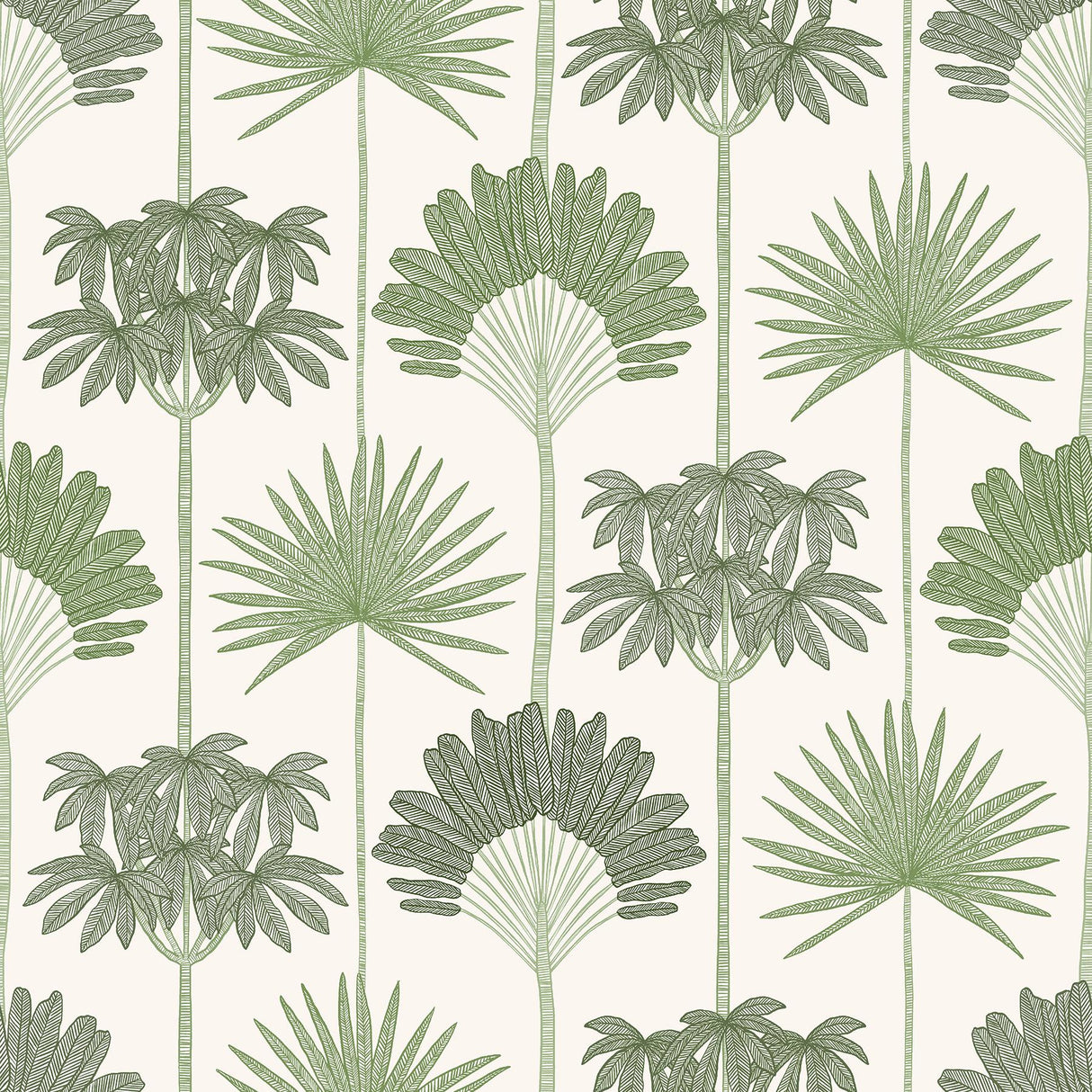 York Kentia Green Peel & Stick Wallpaper