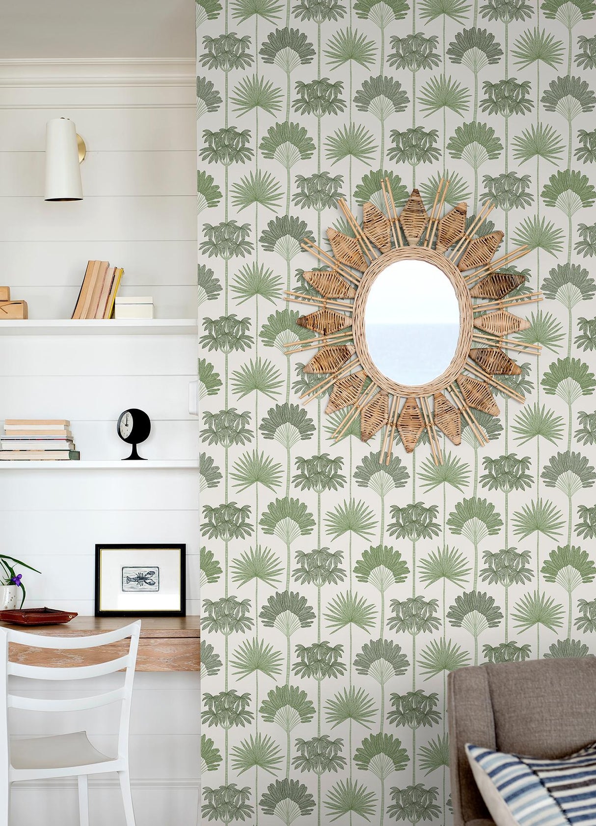 York Kentia Green Peel & Stick Wallpaper