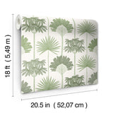 York Kentia Green Peel & Stick Wallpaper