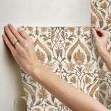 York Isle brown Peel & Stick Wallpaper