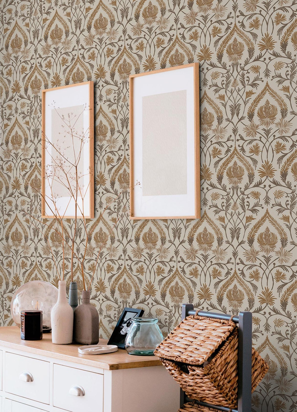 York Isle brown Peel & Stick Wallpaper
