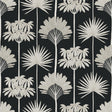 York Kentia Black Peel & Stick Wallpaper
