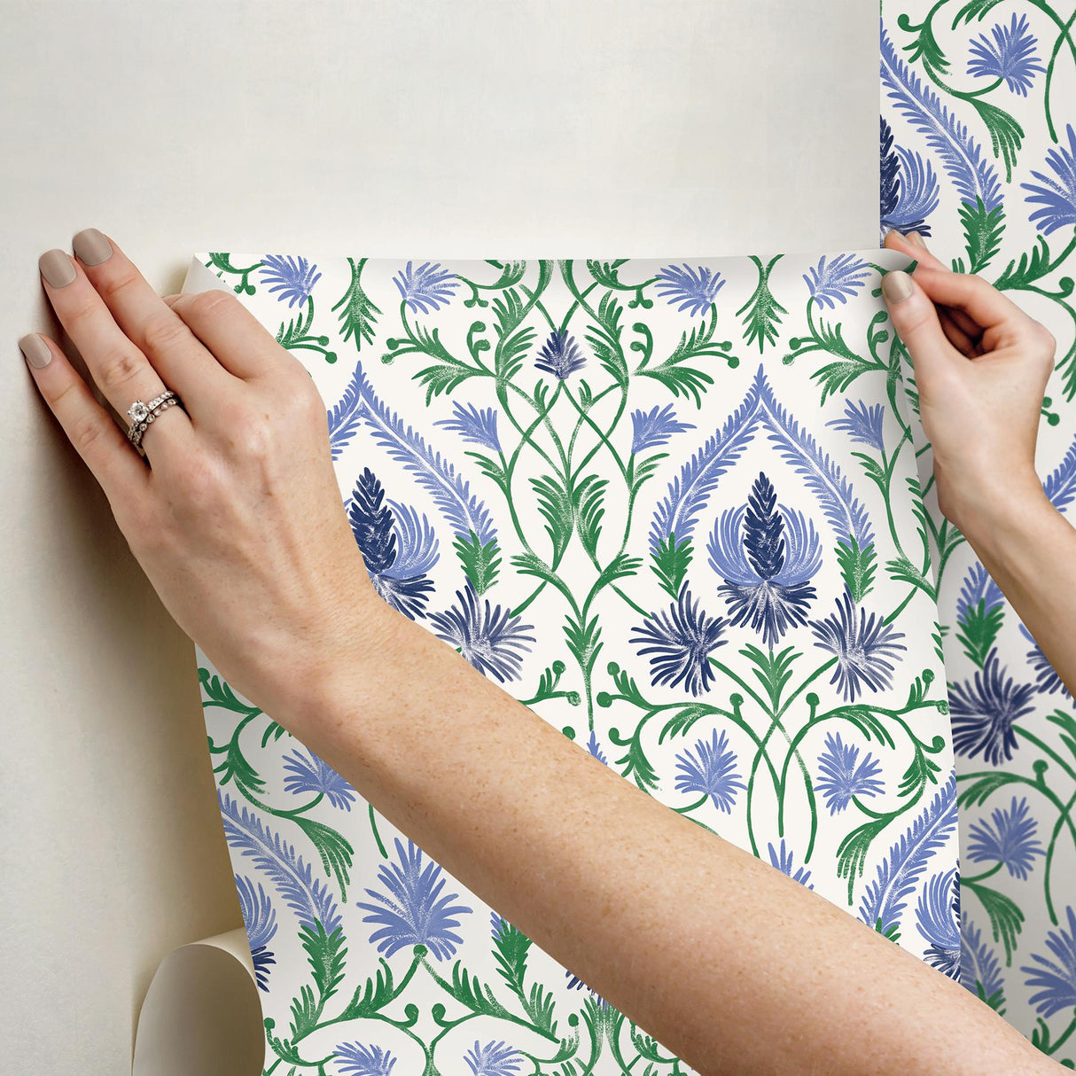York Isle Blue Peel & Stick Wallpaper