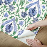 York Isle Blue Peel & Stick Wallpaper