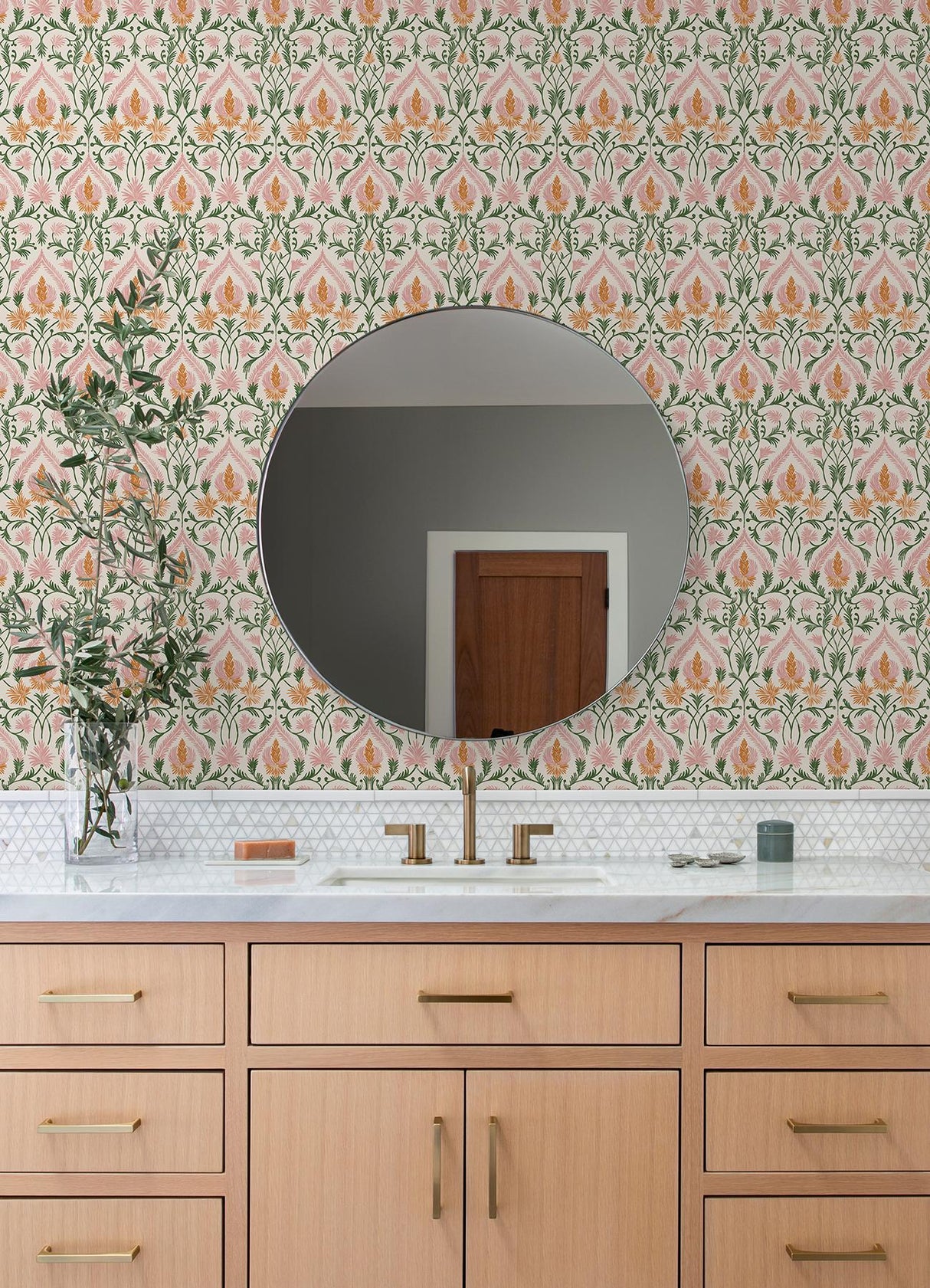 York Isle Pink Peel & Stick Wallpaper