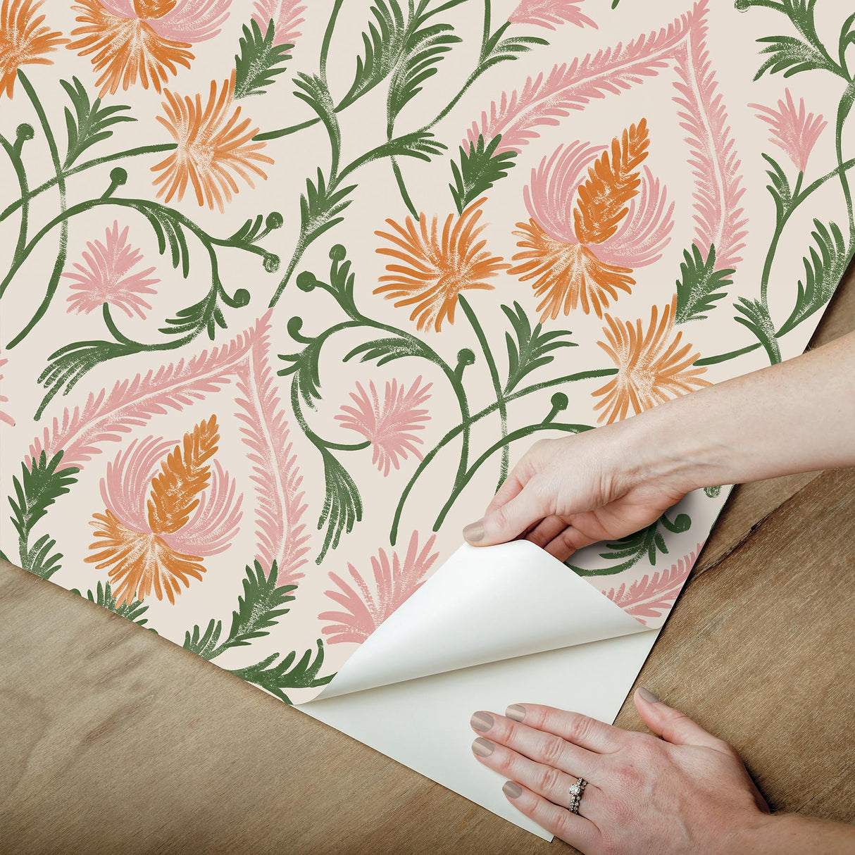 York Isle Pink Peel & Stick Wallpaper