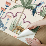 York Laos Taupe Peel & Stick Wallpaper