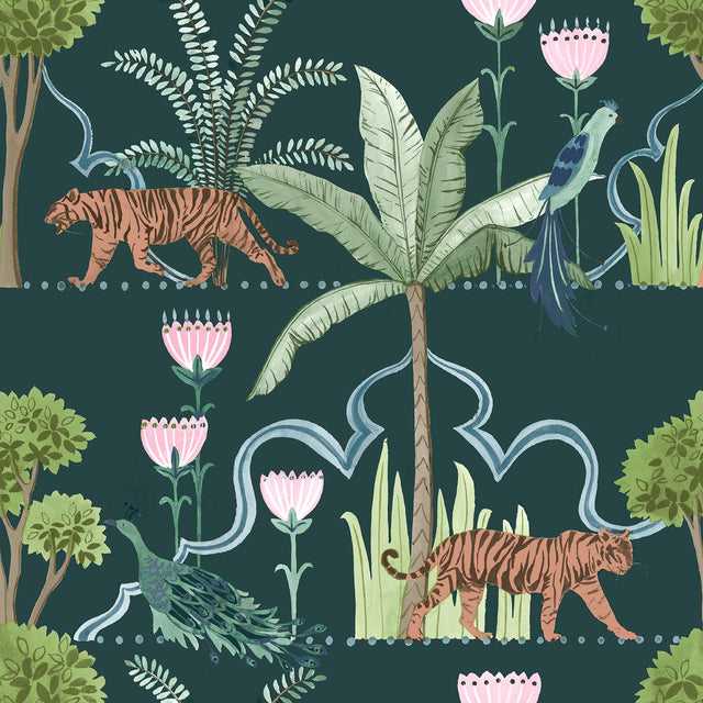 York Laos Green Peel & Stick Wallpaper