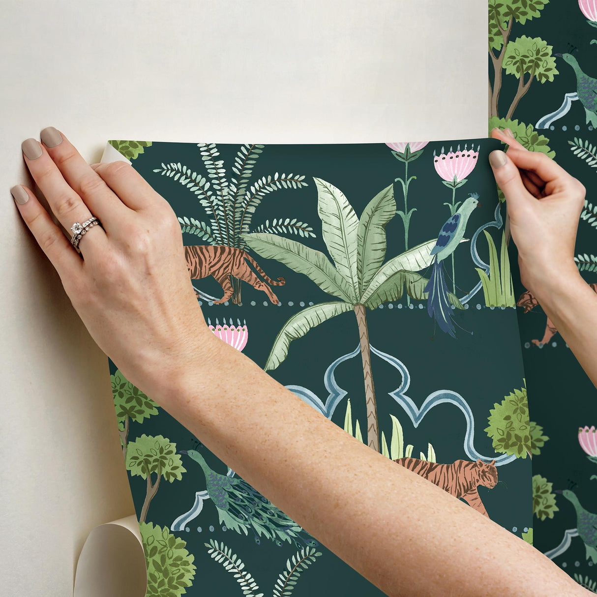 York Laos Green Peel & Stick Wallpaper