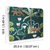 York Laos Green Peel & Stick Wallpaper