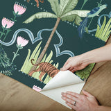 York Laos Green Peel & Stick Wallpaper