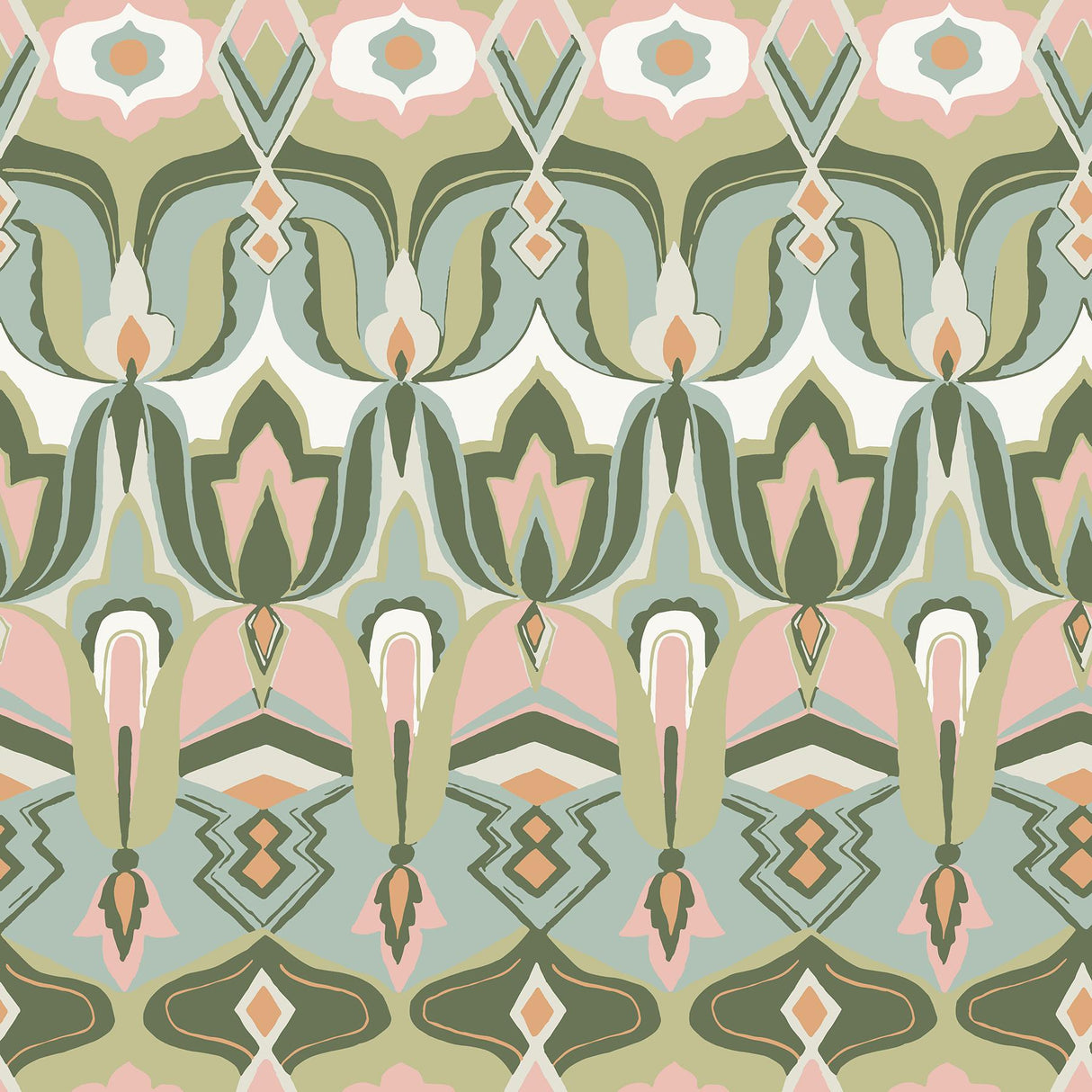 York Akira Green Peel & Stick Wallpaper