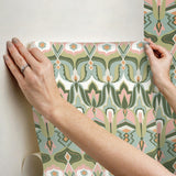 York Akira Green Peel & Stick Wallpaper