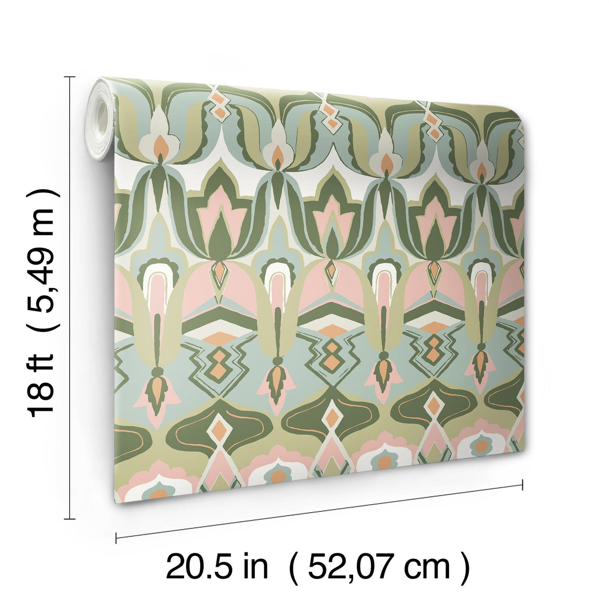 York Akira Green Peel & Stick Wallpaper