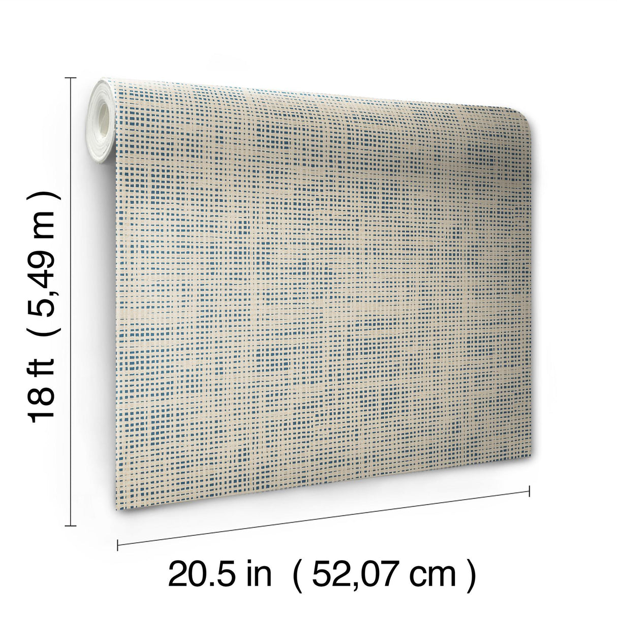York Nolan Blue Peel & Stick Wallpaper