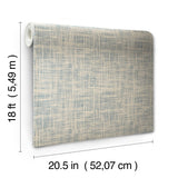York Nolan Blue Peel & Stick Wallpaper