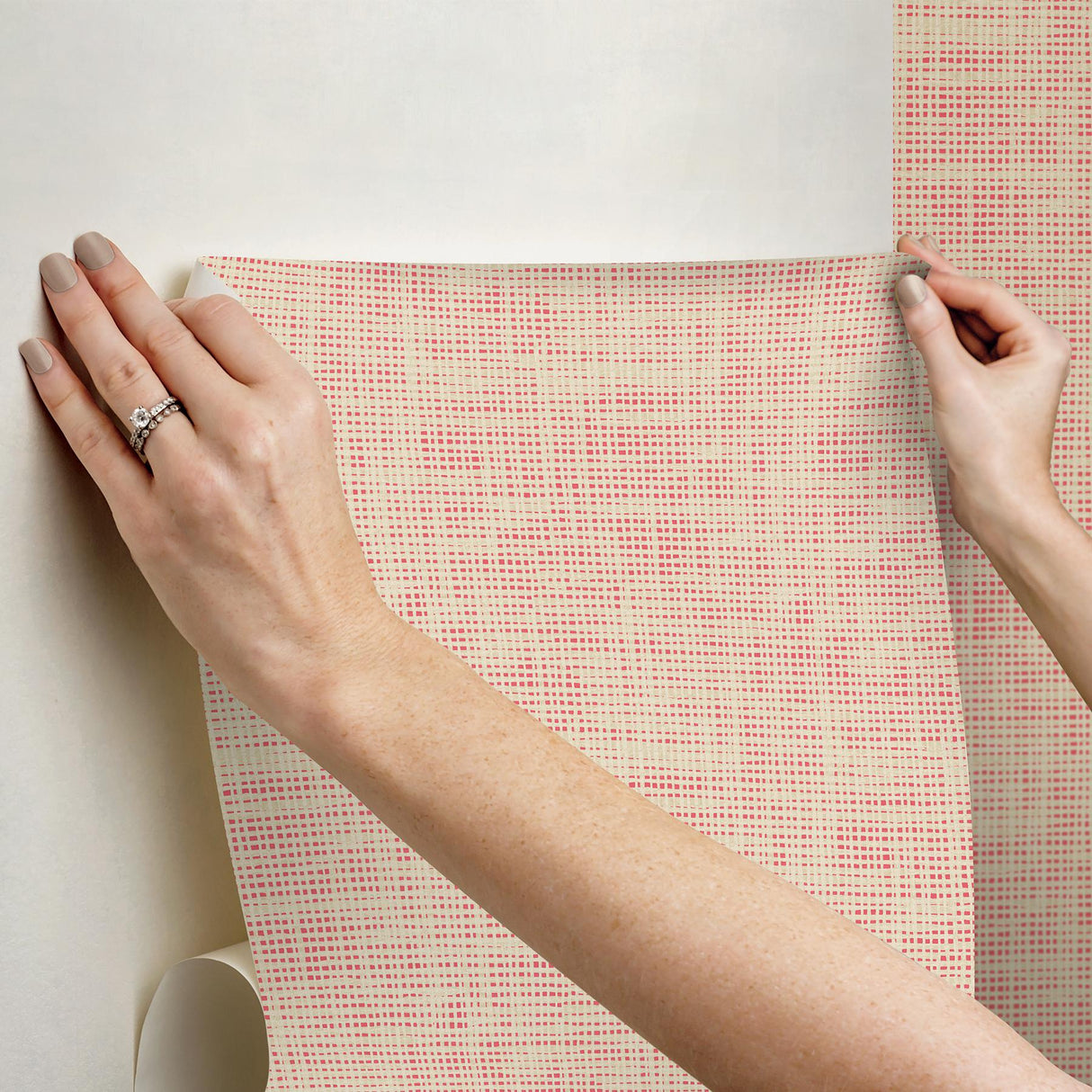York Nolan Pink Peel & Stick Wallpaper