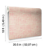York Nolan Pink Peel & Stick Wallpaper