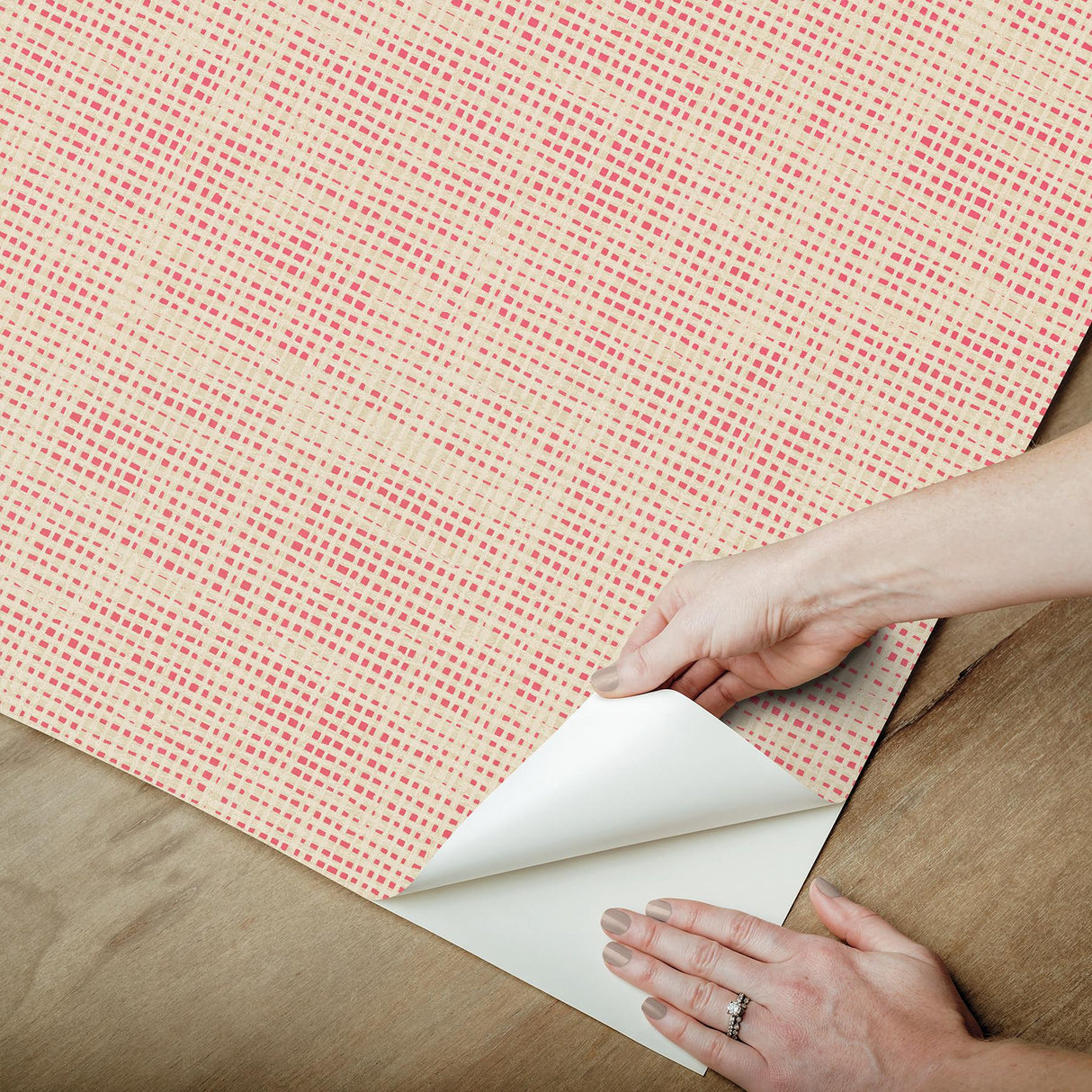 York Nolan Pink Peel & Stick Wallpaper