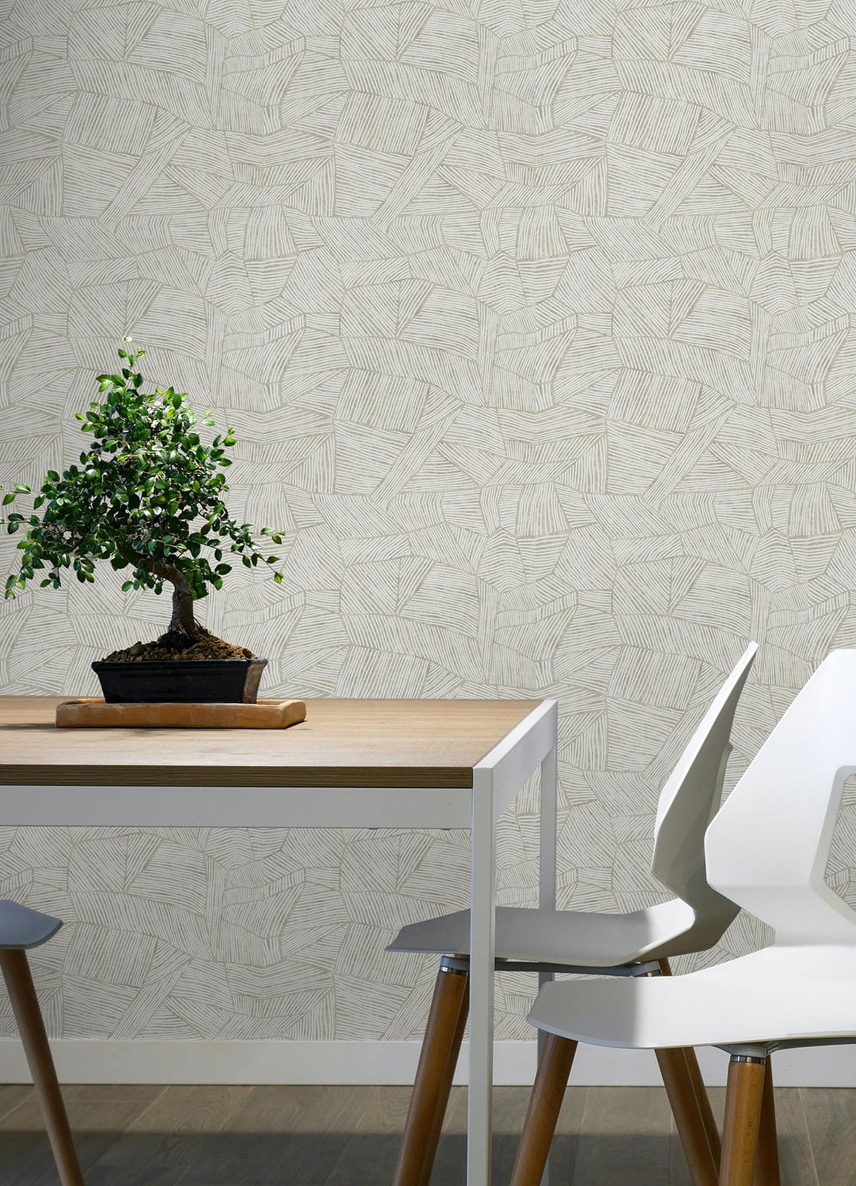York Zen Garden Cream Peel & Stick Wallpaper