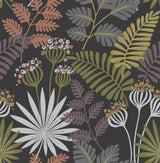 York Marajo Black Peel & Stick Wallpaper