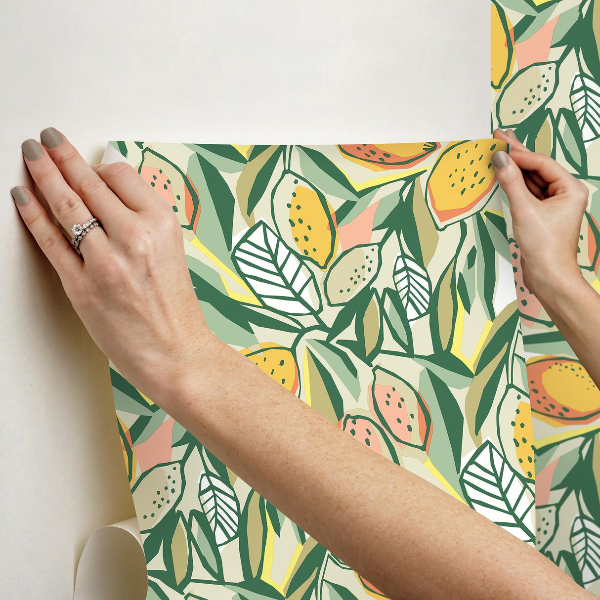 York Main Squeeze Peach Peel & Stick Wallpaper
