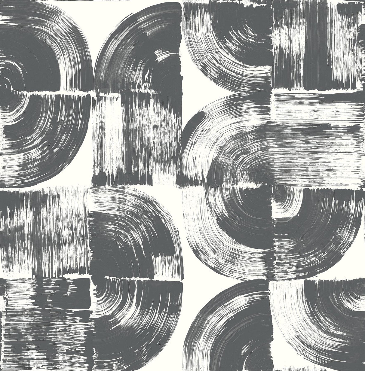 York Elias Black Peel & Stick Wallpaper