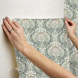 York Fallon Brown Peel & Stick Wallpaper