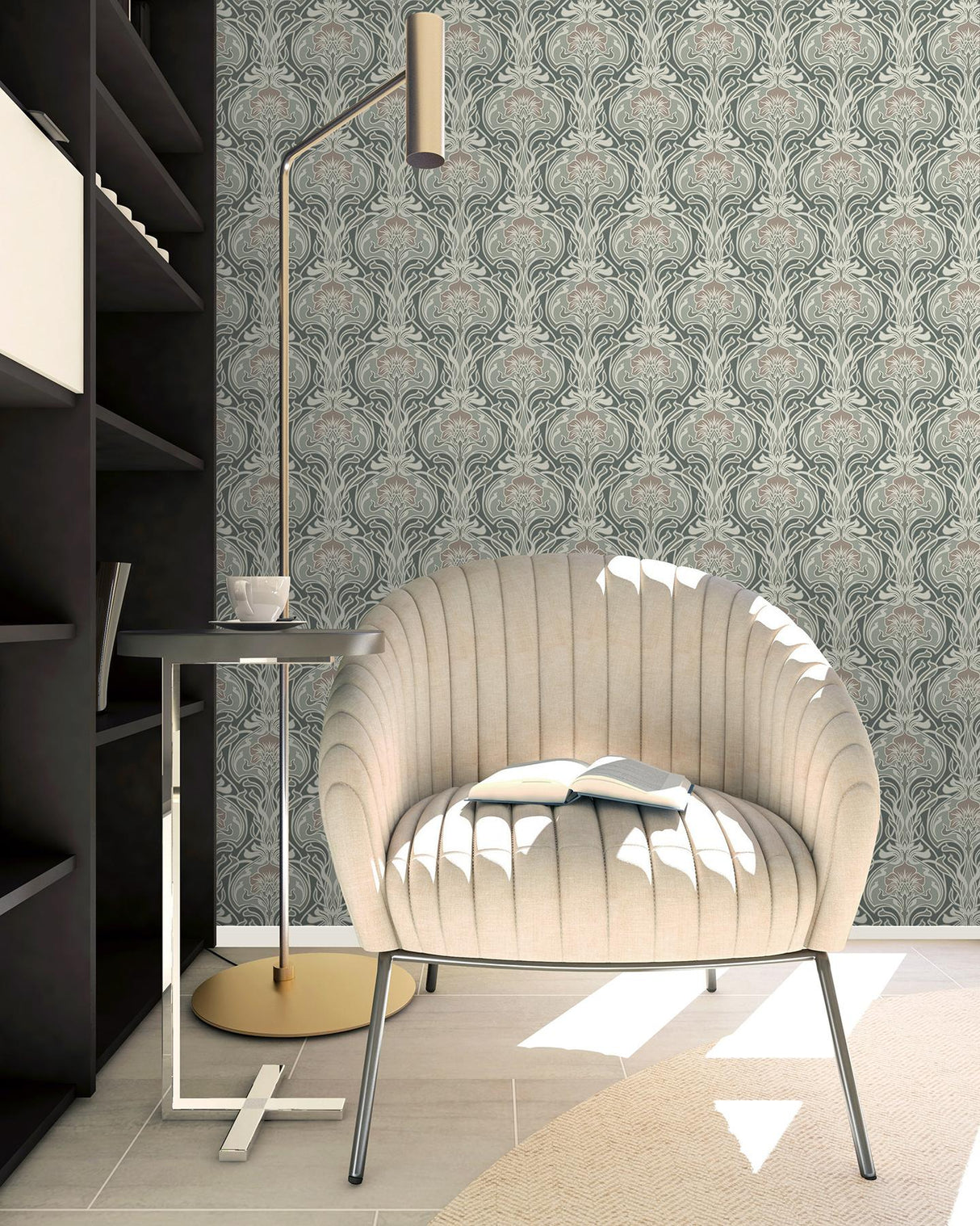 York Fallon Brown Peel & Stick Wallpaper