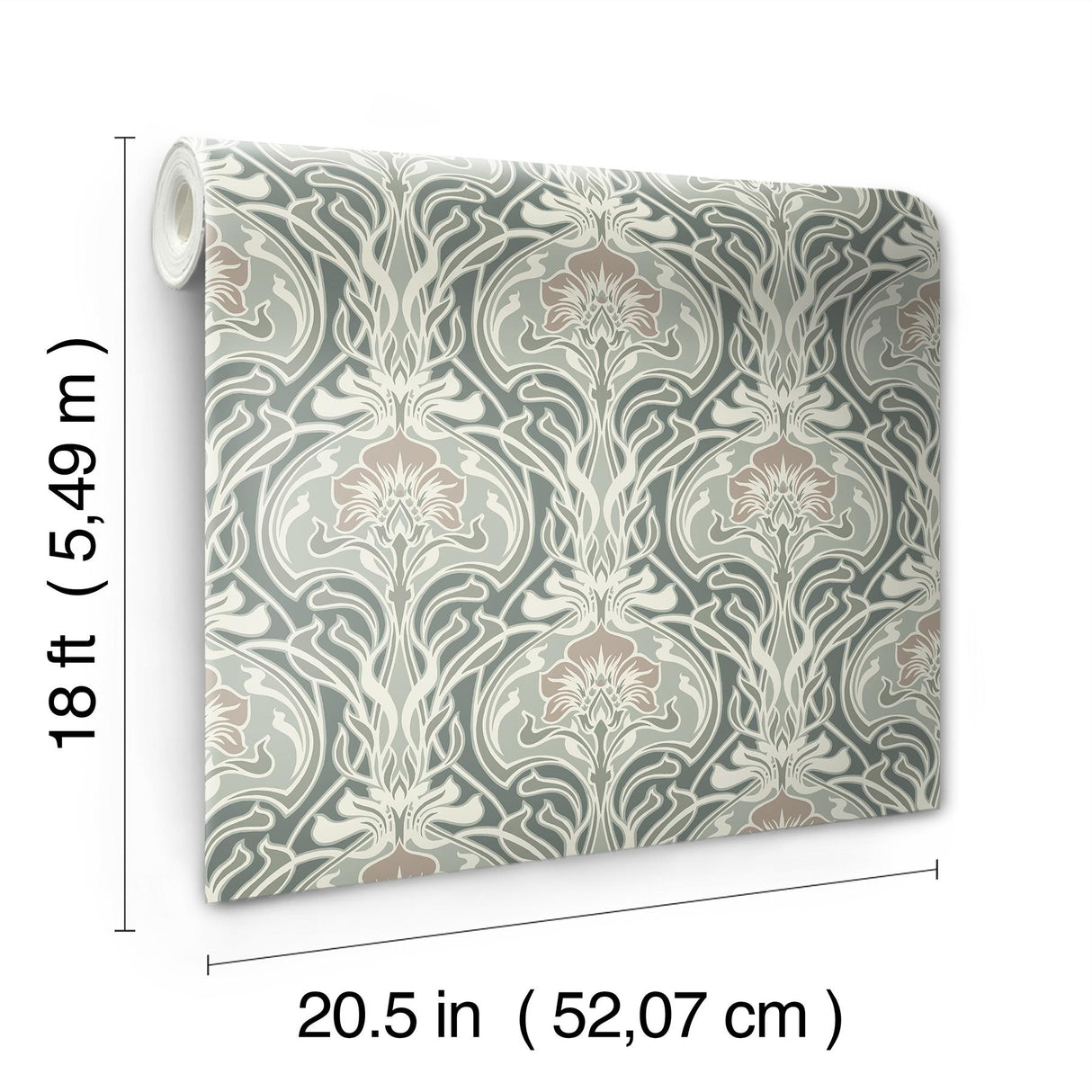 York Fallon Brown Peel & Stick Wallpaper