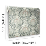 York Fallon Brown Peel & Stick Wallpaper