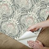 York Fallon Brown Peel & Stick Wallpaper