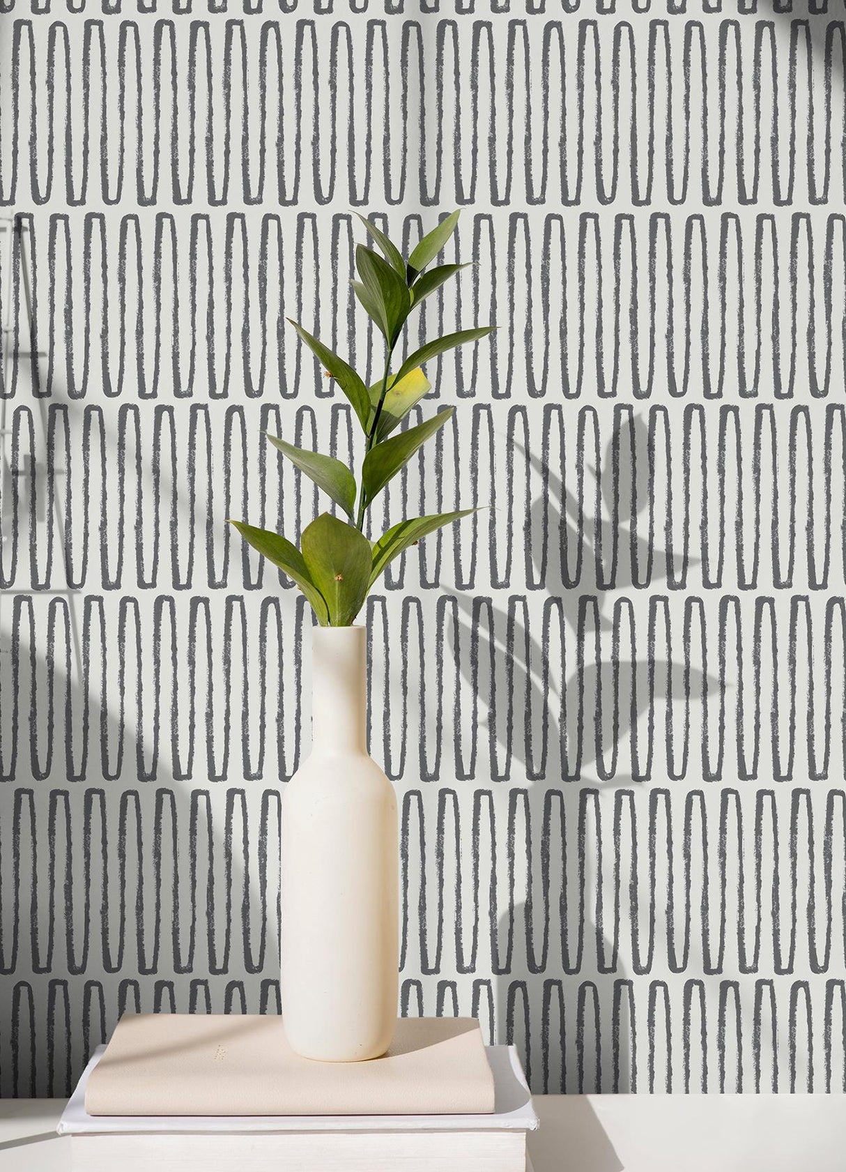 York Porter Charcoal Peel & Stick Wallpaper